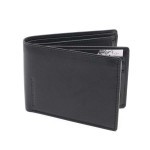 Lederen billfold anti-skim met kleingeldvak All Black MAV-AB-004-01